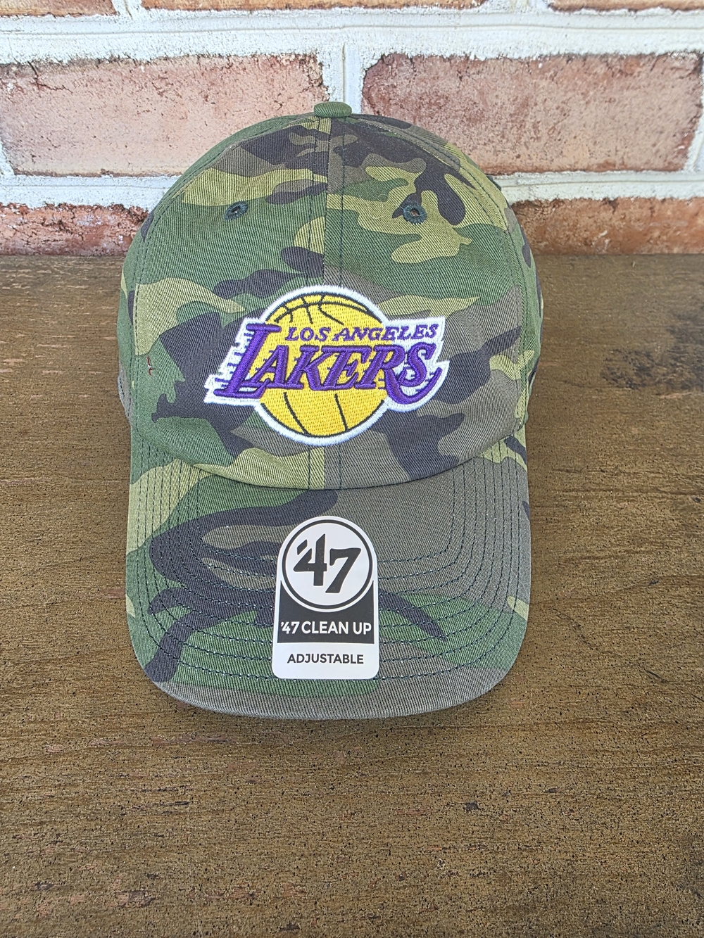 47 Los Angeles Lakers Camo Cap with Logo